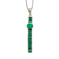 Emerald Pendant  in .925 Sterling Silver - KSP 39042