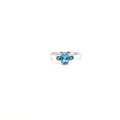 Blue Topaz Ring in .925 Sterling Silver - KSR 14953-0