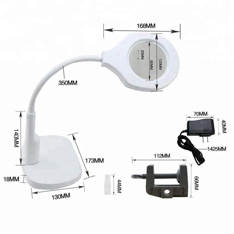 NNEIDS Portable Multi-Function Magnifying Lamp - 220V-4