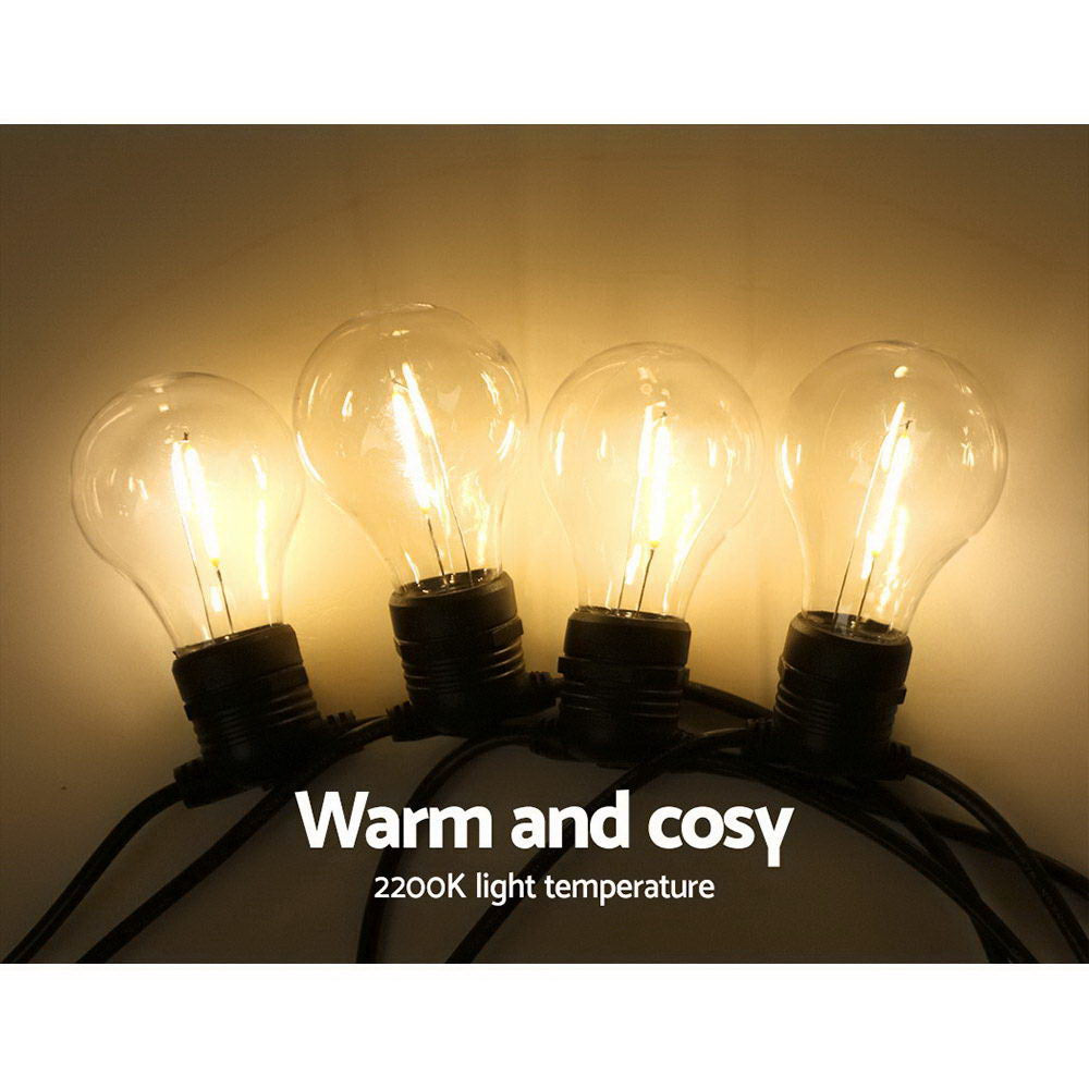 NNEDSZ 68m LED Festoon String Lights Outdoor Christmas Decorations Wedding Garden Party-3