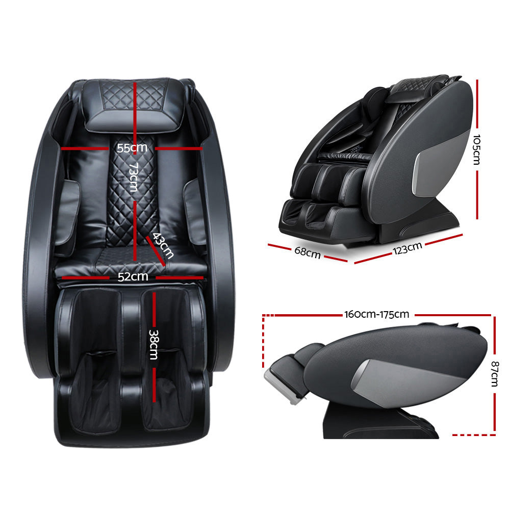 NNEDSZ Livemor Massage Chair Electric Recliner Massager Black Ellmue-1