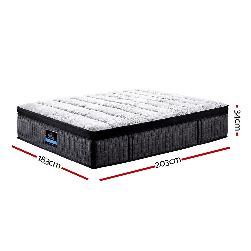 NNEDSZ Giselle Bedding 34cm Mattress 9 Zone Latex Foam King-1