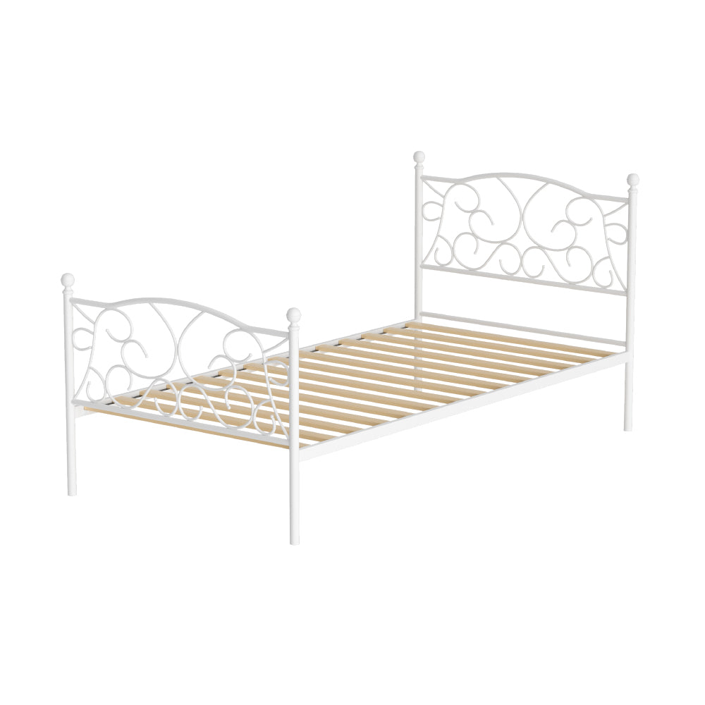 NNEDSZ Bed Frame Single Size Metal Frame GROA-0