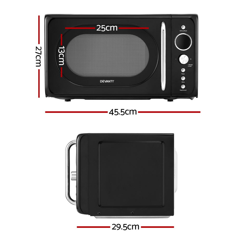 NNEDSZ Devanti 20L Microwave Oven 700W Black-1