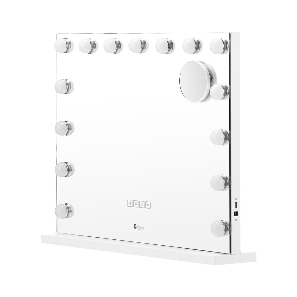 NNEED Bluetooth Hollywood Makeup Mirrors with LED 58x46cm-2