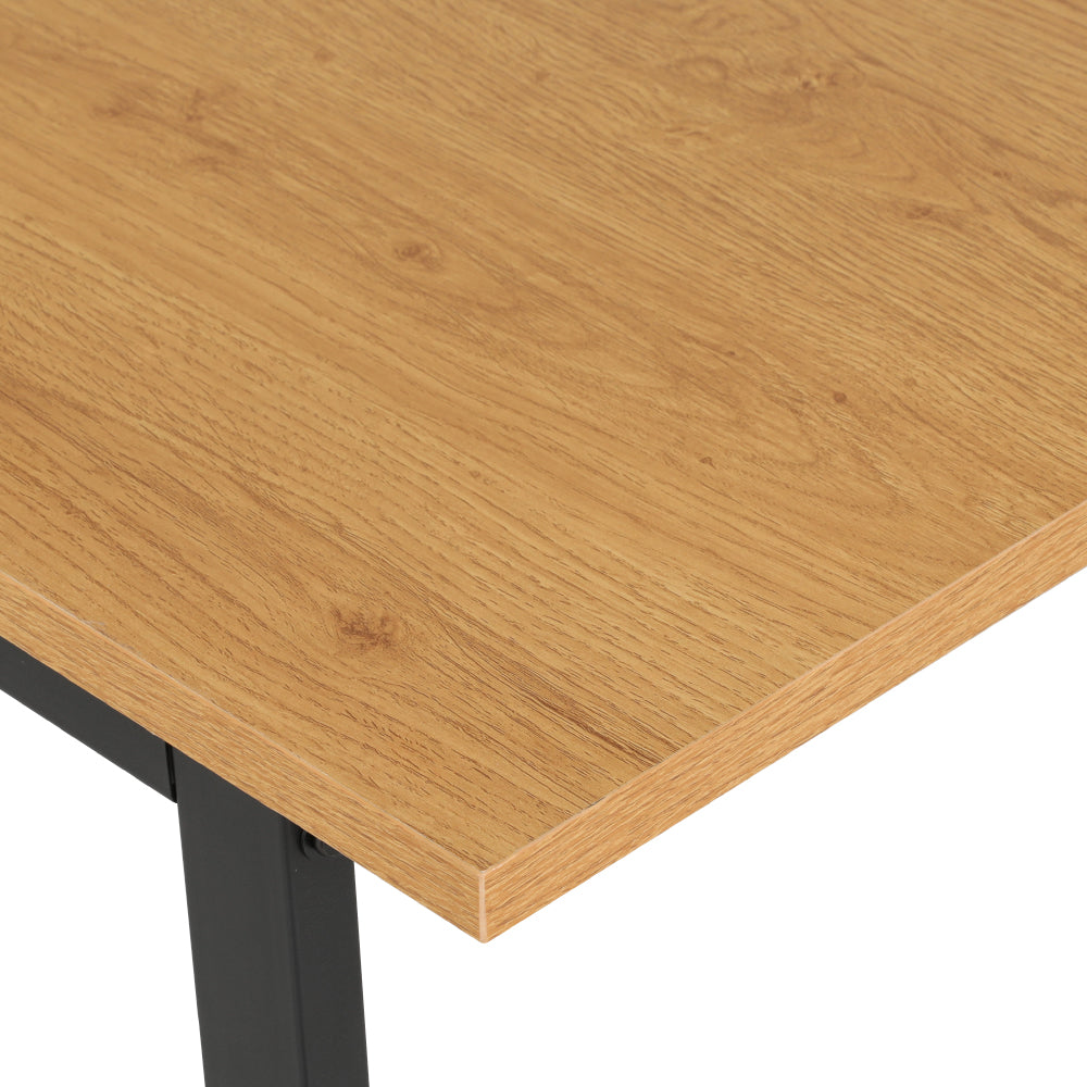 NNEDSZ Artiss Dining Table 6 Seater Kitchen Cafe Rectangular Wooden Table 150CM-2