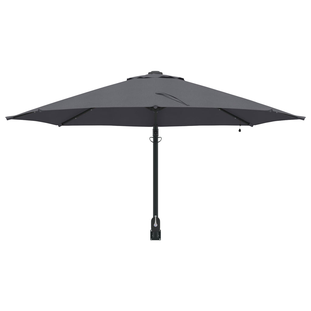 NNEVL Wall-mounted Garden Parasol with LEDs Anthracite 248 cm-3