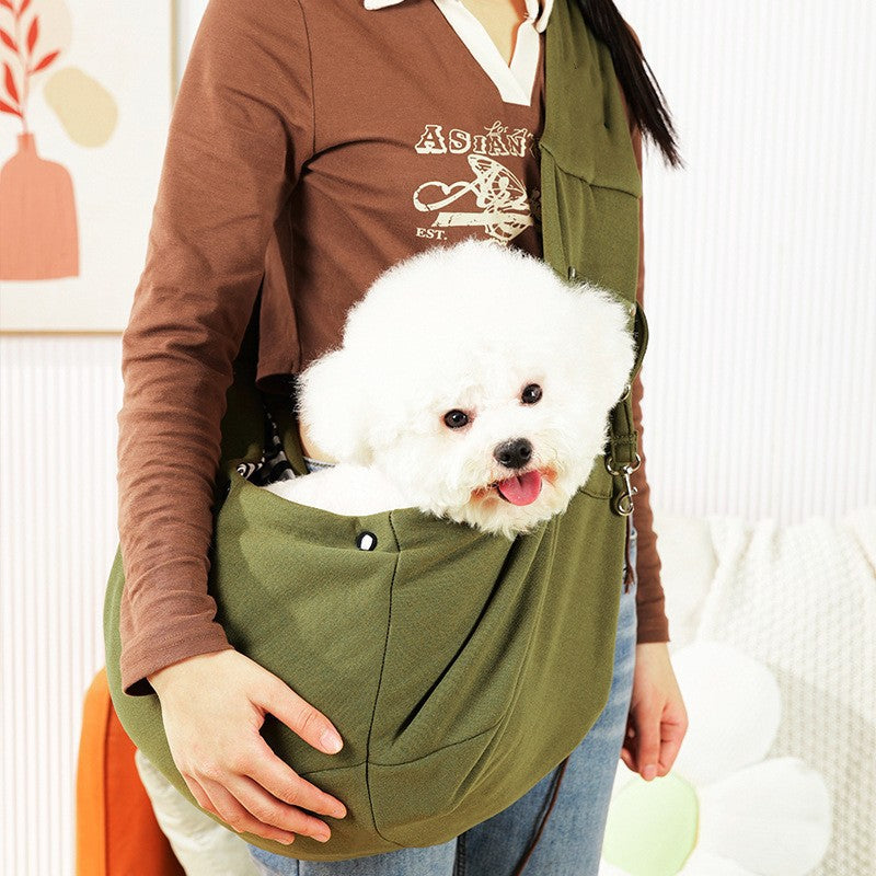 Portable Breathable Cat Carrier Bag for Outings, Pet Travel Backpack, Single-Shoulder Crossbody Bag, Large Capacity Cat Bag