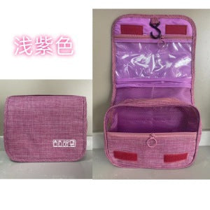 Cross-border Waterproof Cationic Hook Wash Bag Travel Cosmetic Bag Bathroom Supplies Large Capacity Convenient Travel Fabric