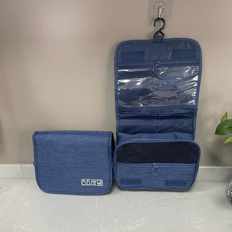 Cross-border Waterproof Cationic Hook Wash Bag Travel Cosmetic Bag Bathroom Supplies Large Capacity Convenient Travel Fabric