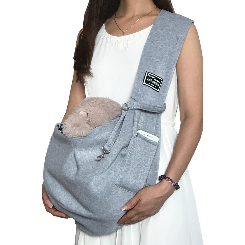 Portable Breathable Cat Carrier Bag for Outings, Pet Travel Backpack, Single-Shoulder Crossbody Bag, Large Capacity Cat Bag