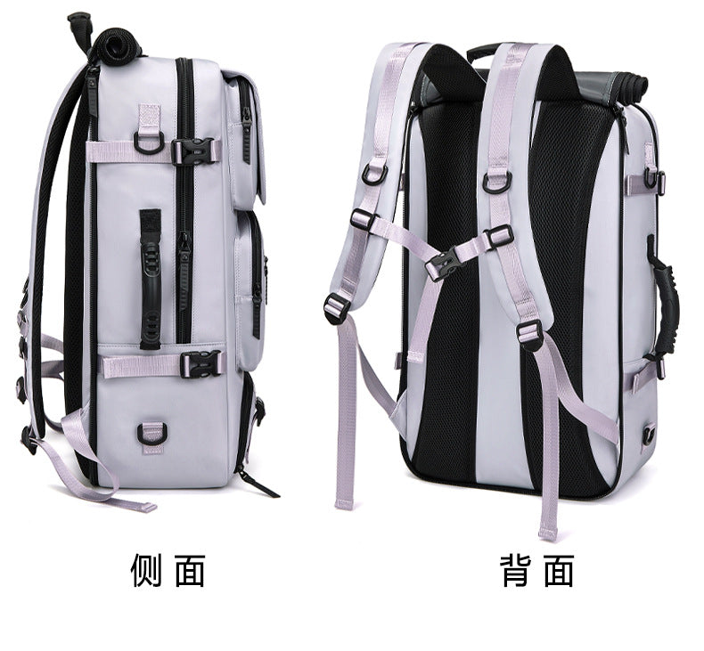 Foreign Trade Cross-border Supply Backpack Men's Large Capacity Crossbody Portable Travel Multi-functional Shoe Warehouse Sports Fitness Bag