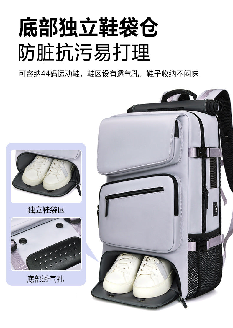 Foreign Trade Cross-border Supply Backpack Men's Large Capacity Crossbody Portable Travel Multi-functional Shoe Warehouse Sports Fitness Bag