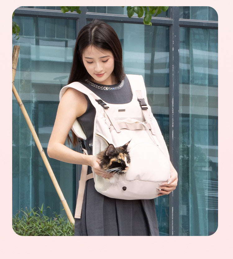 Autumn and Winter Essential Portable Bag for Pets, Front Chest Bag for Dogs, Travel Backpack, Chest Harness for Cats