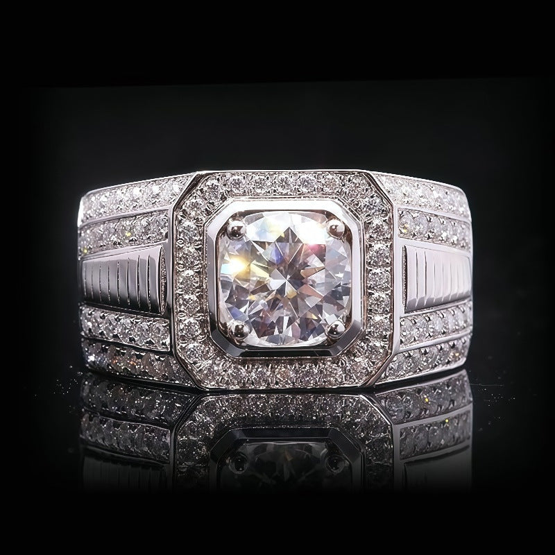 Cross-Border Popular Alloy Ring Accessories, His and Hers Couple Diamond Rings, Zircon Engagement Rings, Starting from One Piece