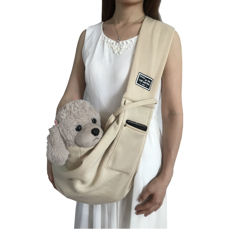 Portable Breathable Cat Carrier Bag for Outings, Pet Travel Backpack, Single-Shoulder Crossbody Bag, Large Capacity Cat Bag