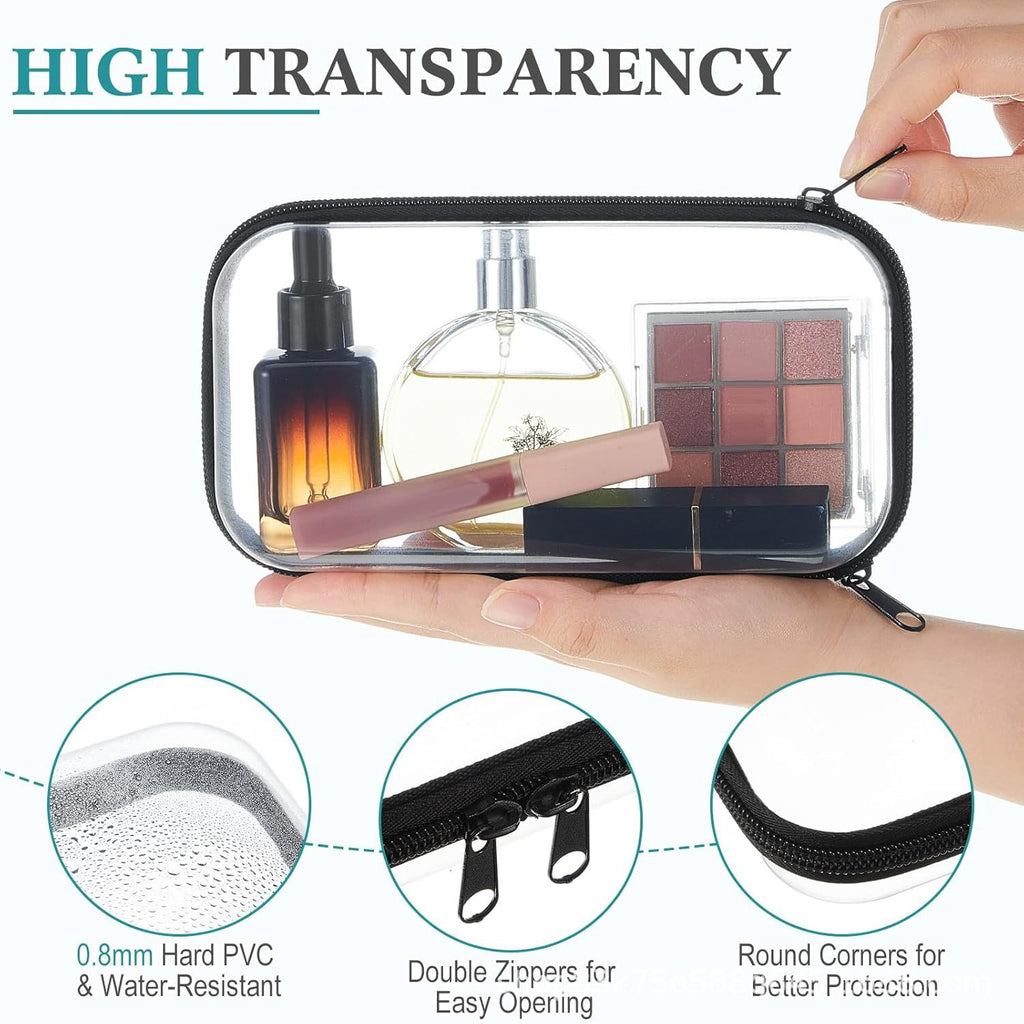 Cross-Border Popular Pet Box Travel Storage Bag Digital Stationery Toiletry Makeup Bag Small Transparent Box Portable