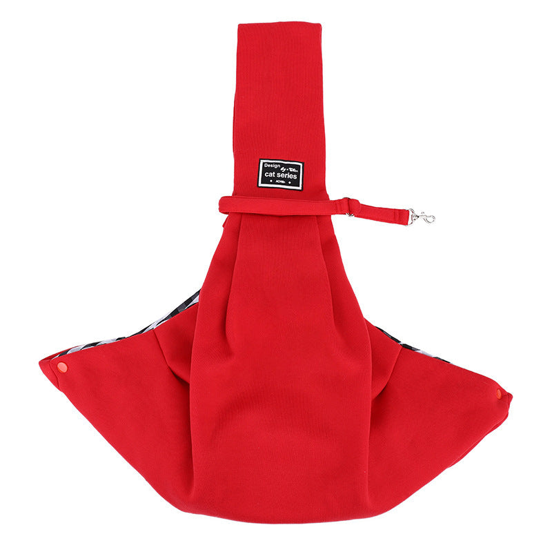 Portable Breathable Cat Carrier Bag for Outings, Pet Travel Backpack, Single-Shoulder Crossbody Bag, Large Capacity Cat Bag