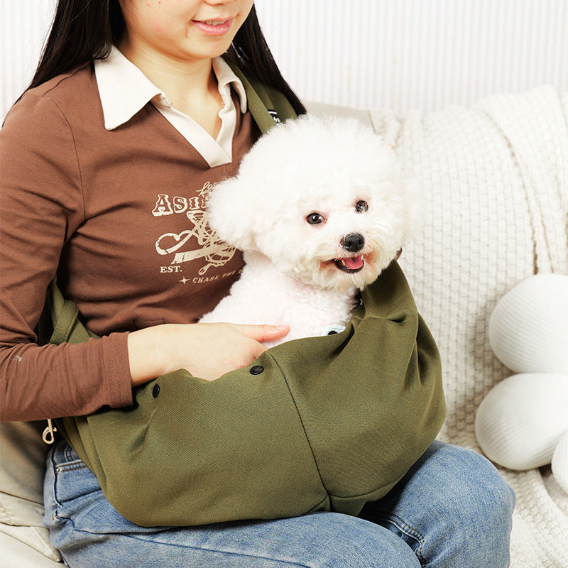 Portable Breathable Cat Carrier Bag for Outings, Pet Travel Backpack, Single-Shoulder Crossbody Bag, Large Capacity Cat Bag