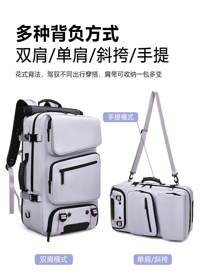Foreign Trade Cross-border Supply Backpack Men's Large Capacity Crossbody Portable Travel Multi-functional Shoe Warehouse Sports Fitness Bag