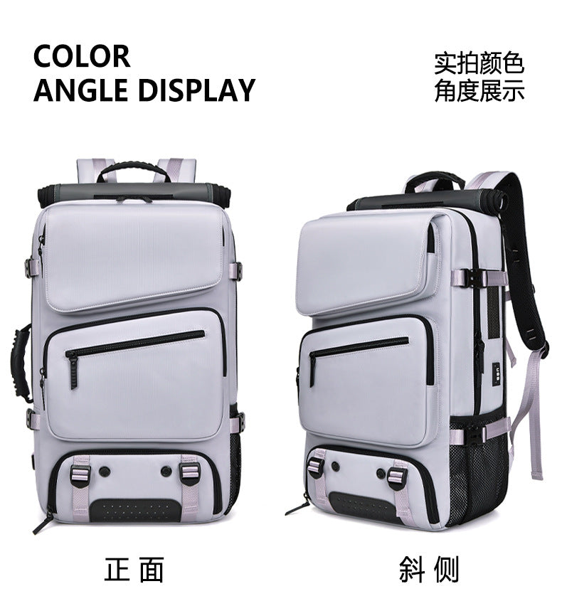 Foreign Trade Cross-border Supply Backpack Men's Large Capacity Crossbody Portable Travel Multi-functional Shoe Warehouse Sports Fitness Bag
