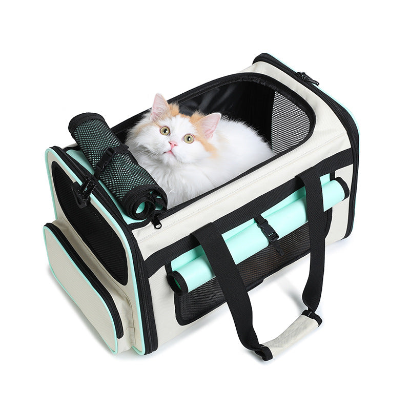Foldable, Breathable and Lightweight Cat Bag for Carrying Pets When Traveling, Handbag for Pets, Car Bag for Cats