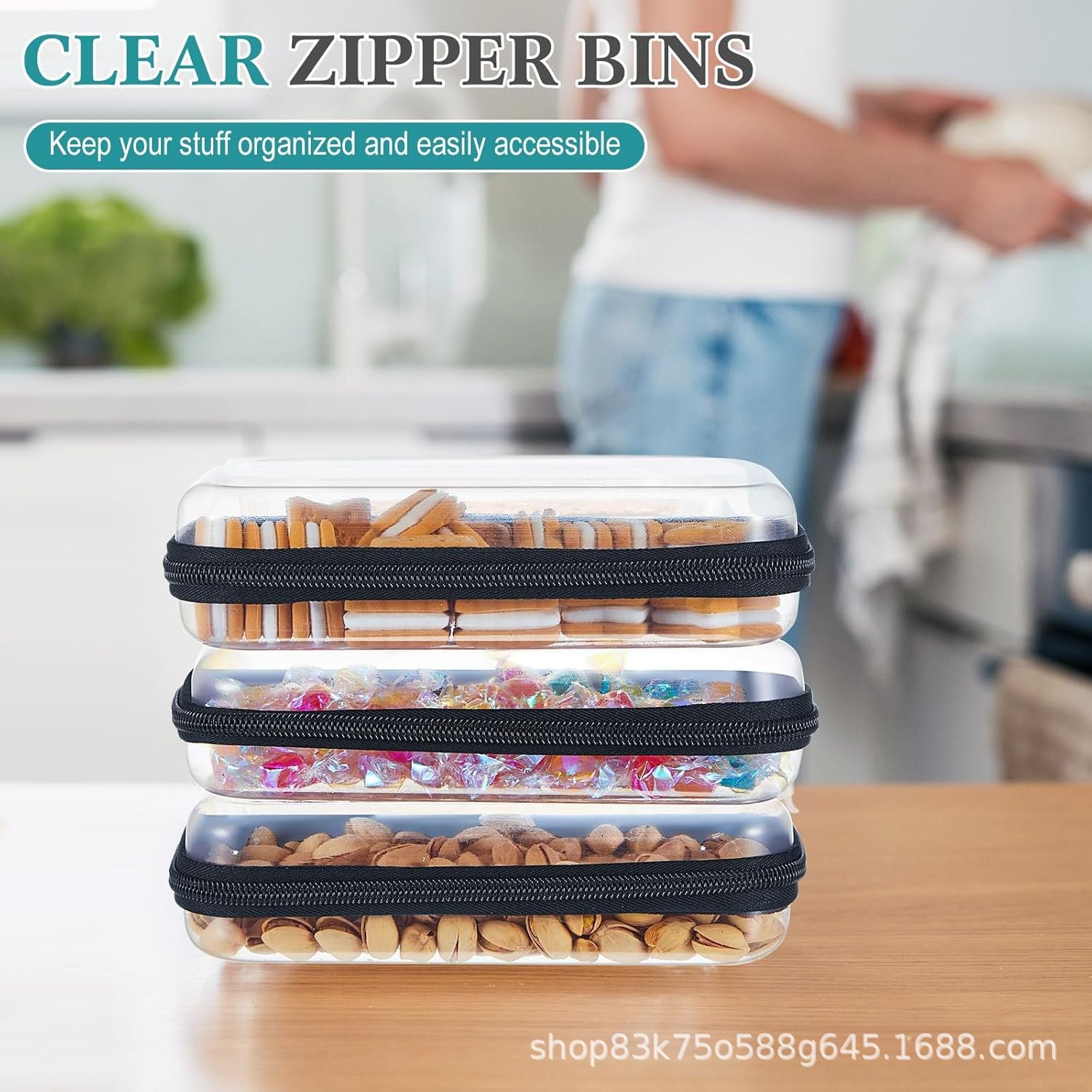 Cross-Border Popular Pet Box Travel Storage Bag Digital Stationery Toiletry Makeup Bag Small Transparent Box Portable