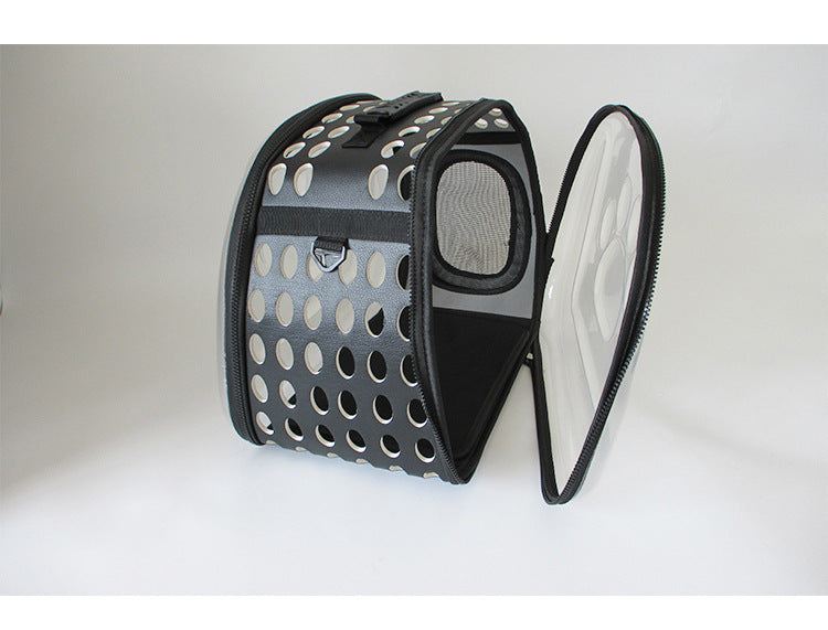 Cross-Border Direct Supply Amazon Pet Bag Portable Transparent Cat and Dog Backpack Foldable Breathable Portable Cat Bag