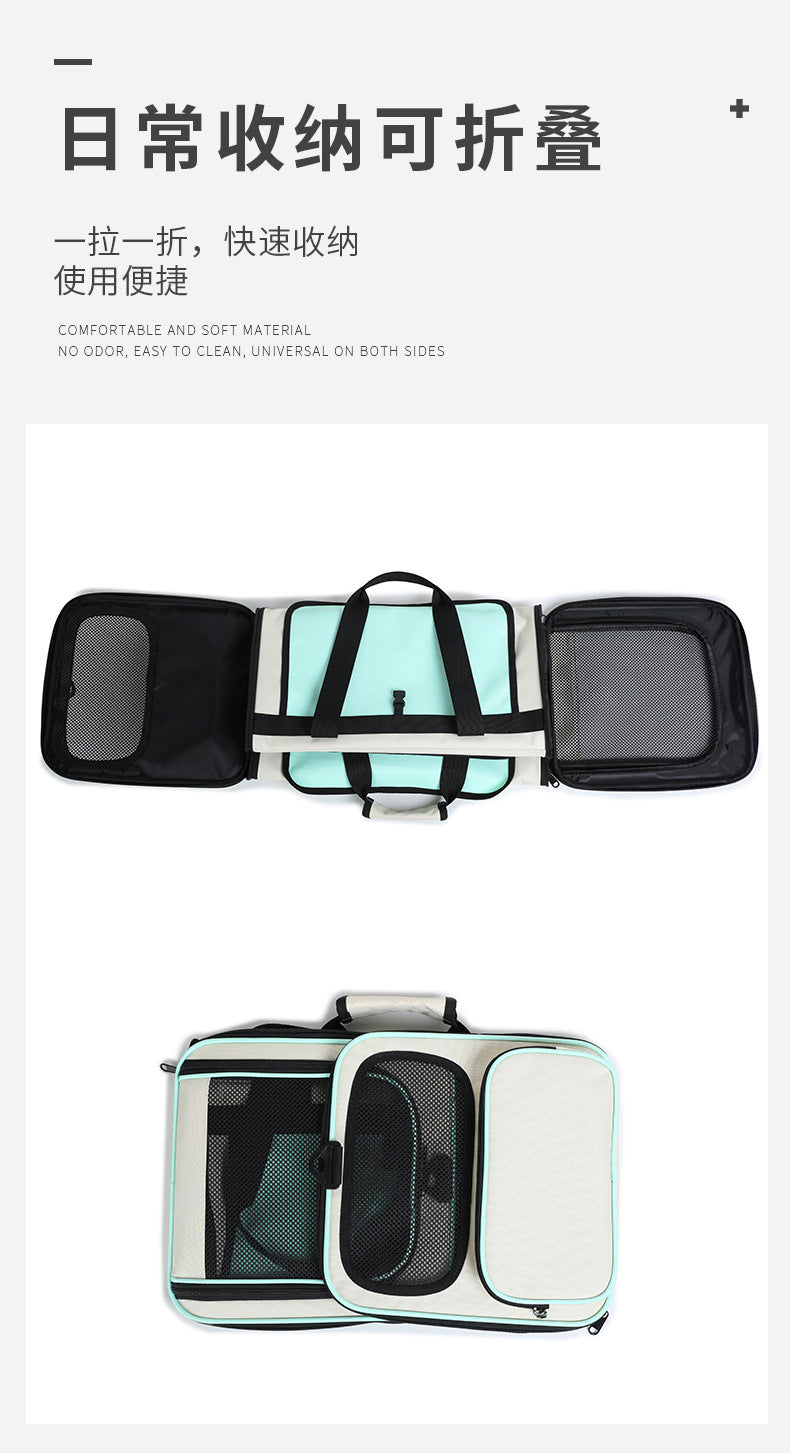 Foldable, Breathable and Lightweight Cat Bag for Carrying Pets When Traveling, Handbag for Pets, Car Bag for Cats