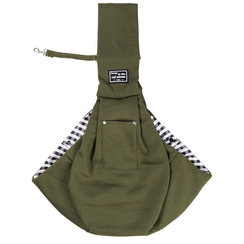 Portable Breathable Cat Carrier Bag for Outings, Pet Travel Backpack, Single-Shoulder Crossbody Bag, Large Capacity Cat Bag