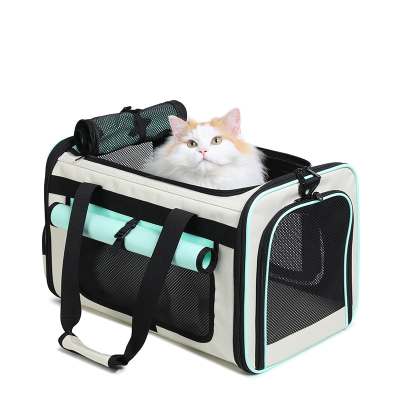 Foldable, Breathable and Lightweight Cat Bag for Carrying Pets When Traveling, Handbag for Pets, Car Bag for Cats
