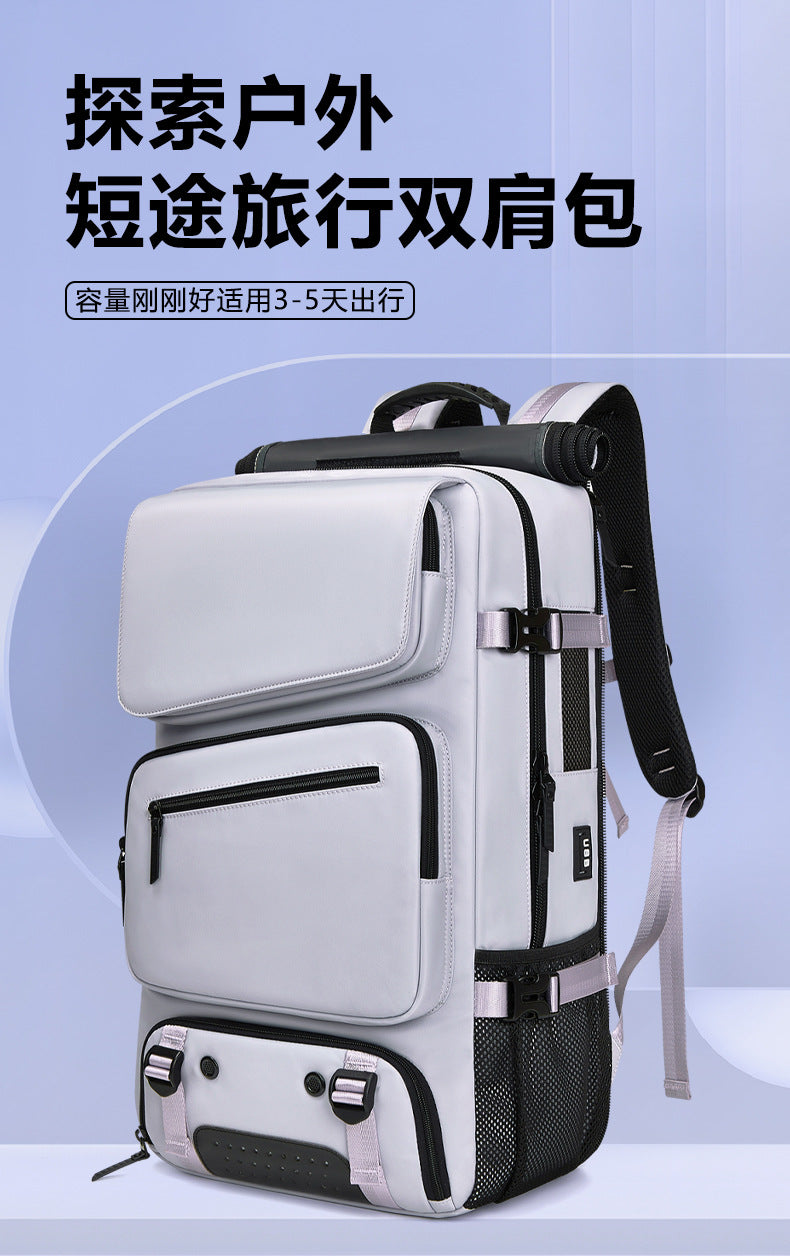 Foreign Trade Cross-border Supply Backpack Men's Large Capacity Crossbody Portable Travel Multi-functional Shoe Warehouse Sports Fitness Bag