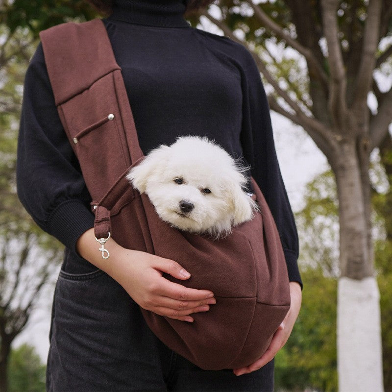 Portable Breathable Cat Carrier Bag for Outings, Pet Travel Backpack, Single-Shoulder Crossbody Bag, Large Capacity Cat Bag
