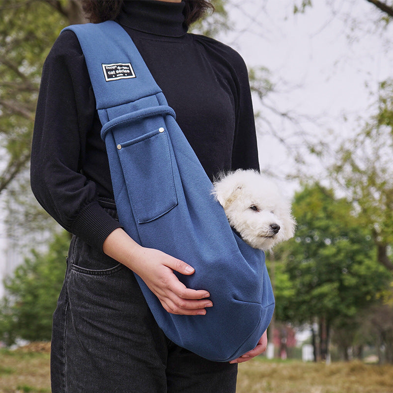 Portable Breathable Cat Carrier Bag for Outings, Pet Travel Backpack, Single-Shoulder Crossbody Bag, Large Capacity Cat Bag
