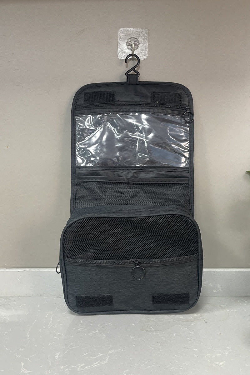 Cross-border Waterproof Cationic Hook Wash Bag Travel Cosmetic Bag Bathroom Supplies Large Capacity Convenient Travel Fabric