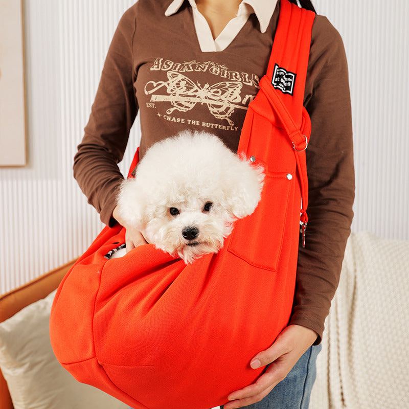 Portable Breathable Cat Carrier Bag for Outings, Pet Travel Backpack, Single-Shoulder Crossbody Bag, Large Capacity Cat Bag