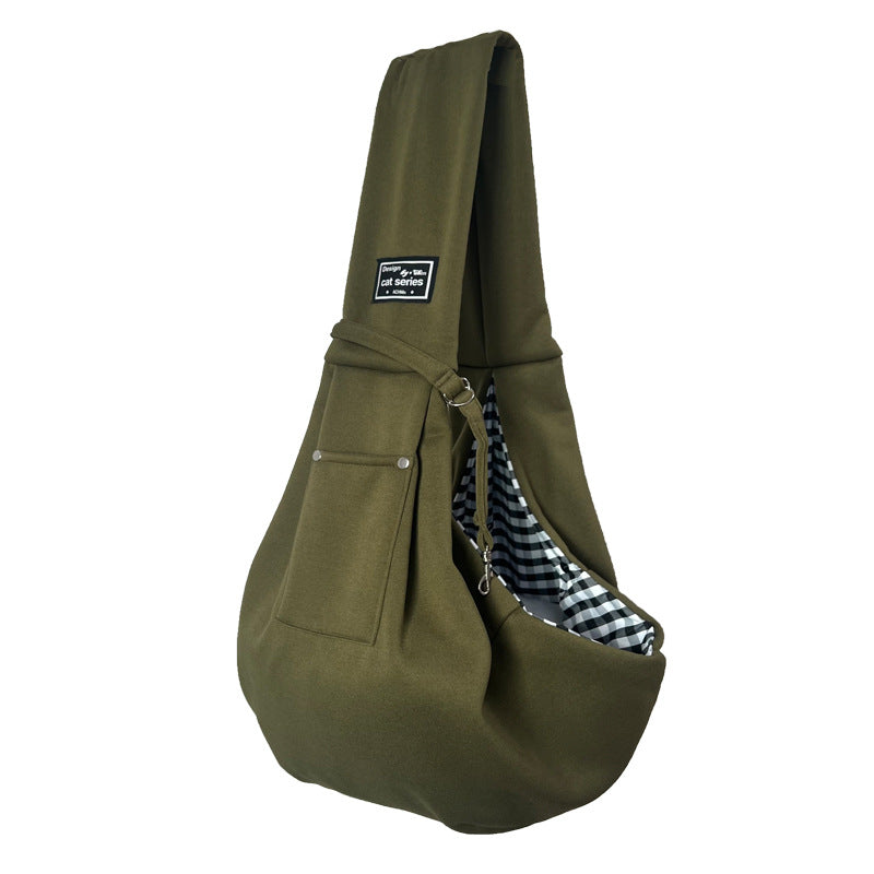 Portable Breathable Cat Carrier Bag for Outings, Pet Travel Backpack, Single-Shoulder Crossbody Bag, Large Capacity Cat Bag