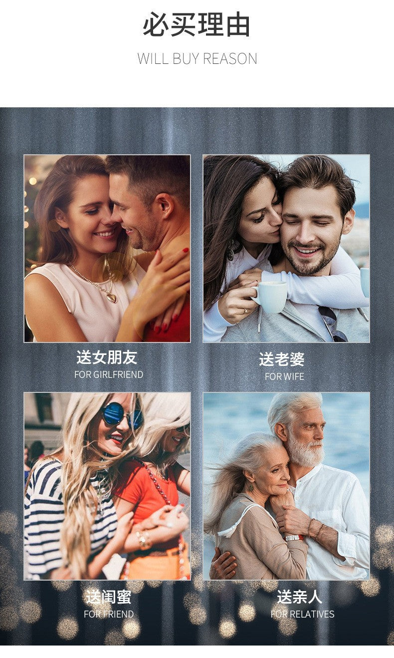 Hot Stainless Steel Single and Double Rows Full Diamond Titanium Steel Couple Rings for Women with Small Square Diamonds Personalized Simple Card Plus Titanium Steel Rings
