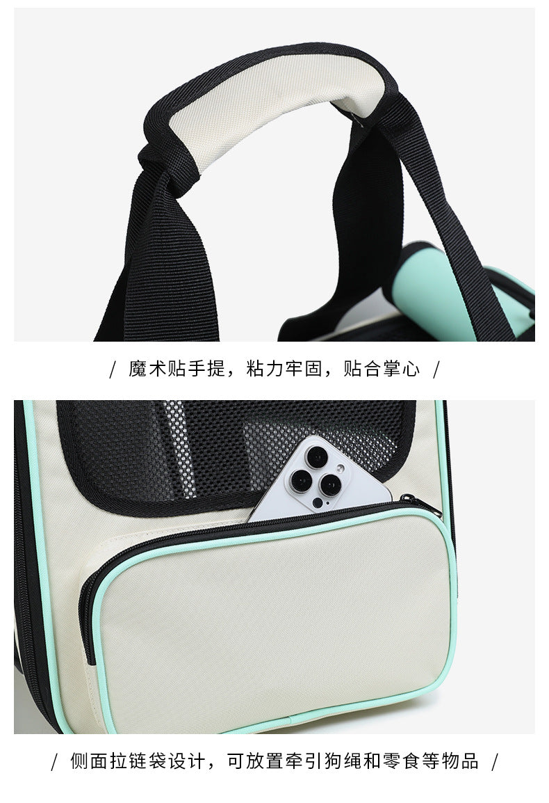 Foldable, Breathable and Lightweight Cat Bag for Carrying Pets When Traveling, Handbag for Pets, Car Bag for Cats