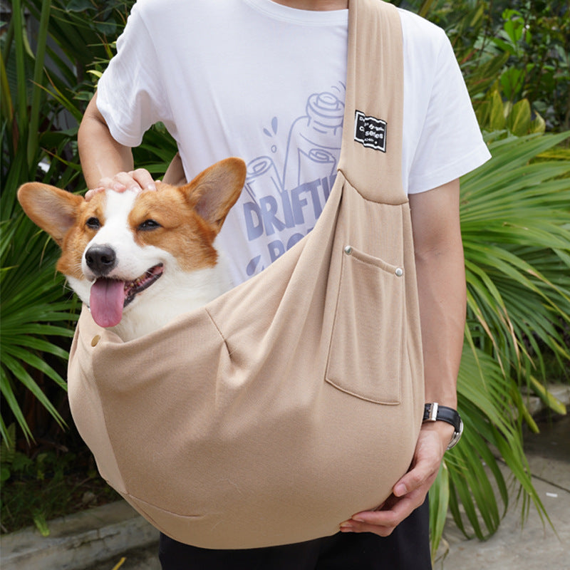 Portable Breathable Cat Carrier Bag for Outings, Pet Travel Backpack, Single-Shoulder Crossbody Bag, Large Capacity Cat Bag