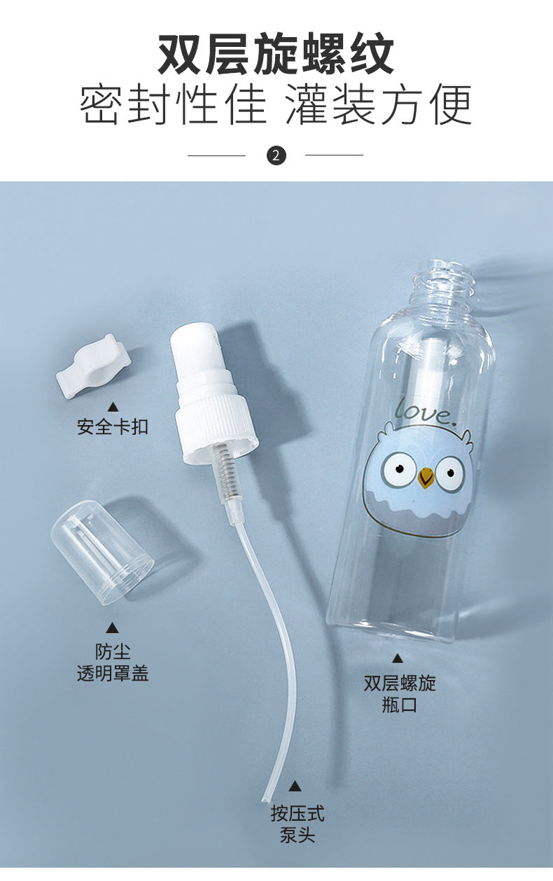 Lamera 50ml spray bottle single cartoon pet spray bottle empty bottle travel cosmetics bottle collection