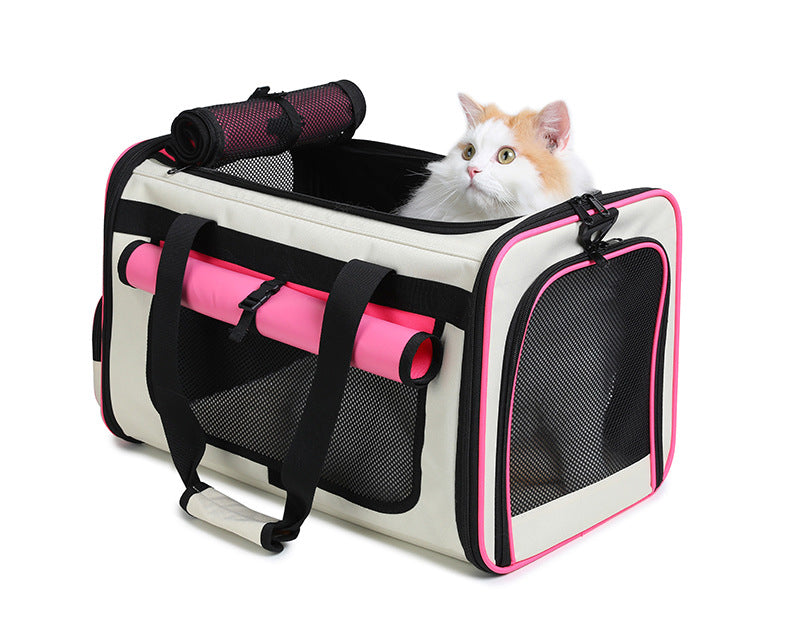 Foldable, Breathable and Lightweight Cat Bag for Carrying Pets When Traveling, Handbag for Pets, Car Bag for Cats