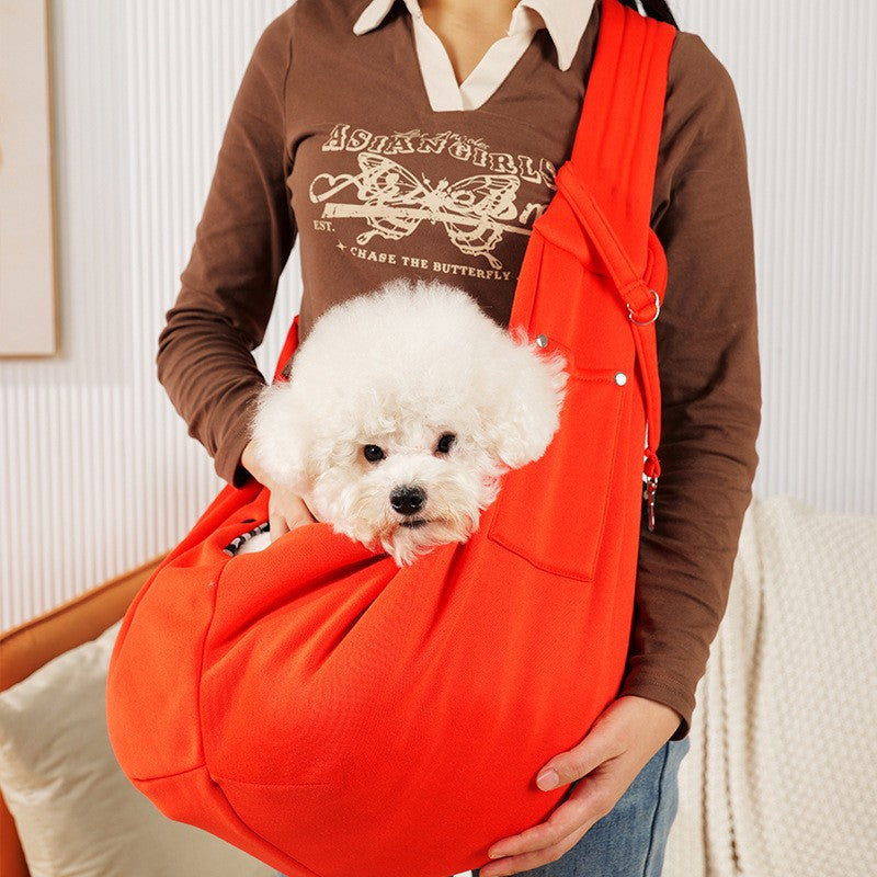 Portable Breathable Cat Carrier Bag for Outings, Pet Travel Backpack, Single-Shoulder Crossbody Bag, Large Capacity Cat Bag