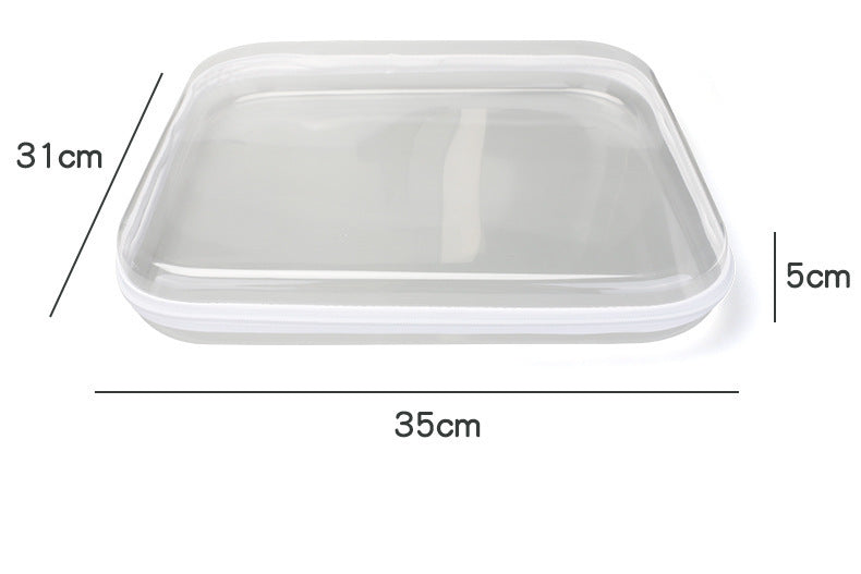 Cross-Border Popular Pet Box Travel Storage Bag Digital Stationery Toiletry Makeup Bag Small Transparent Box Portable