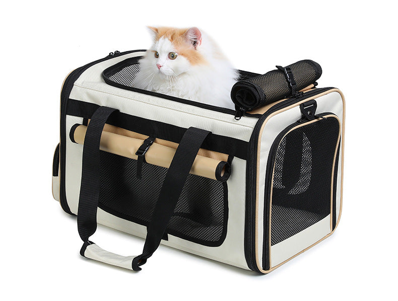 Foldable, Breathable and Lightweight Cat Bag for Carrying Pets When Traveling, Handbag for Pets, Car Bag for Cats
