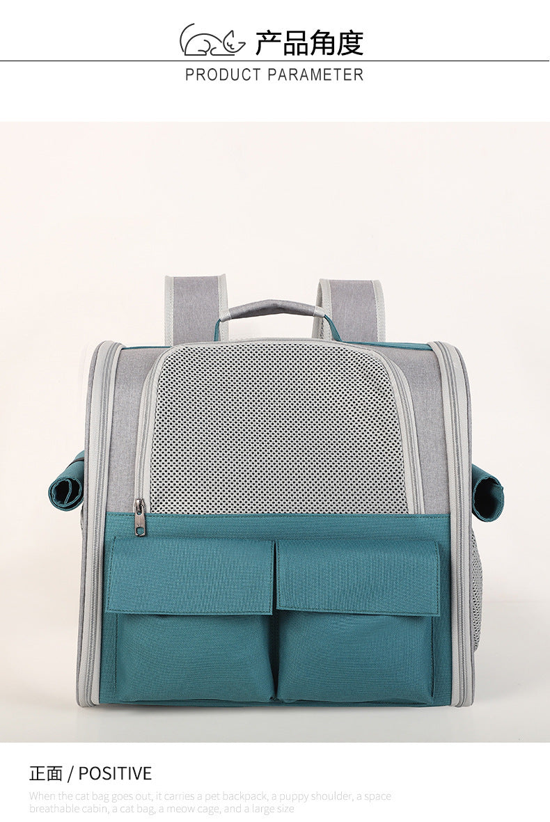 New Cat Bag, Portable Pet Bag for Outings, Breathable Backpack Dog Bag, Amazon Pet Backpack Supplies, Breathable and Lightweight