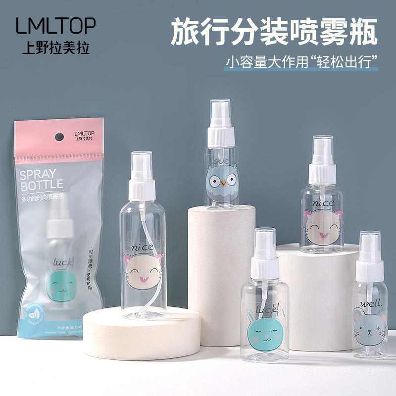 Lamera 50ml spray bottle single cartoon pet spray bottle empty bottle travel cosmetics bottle collection