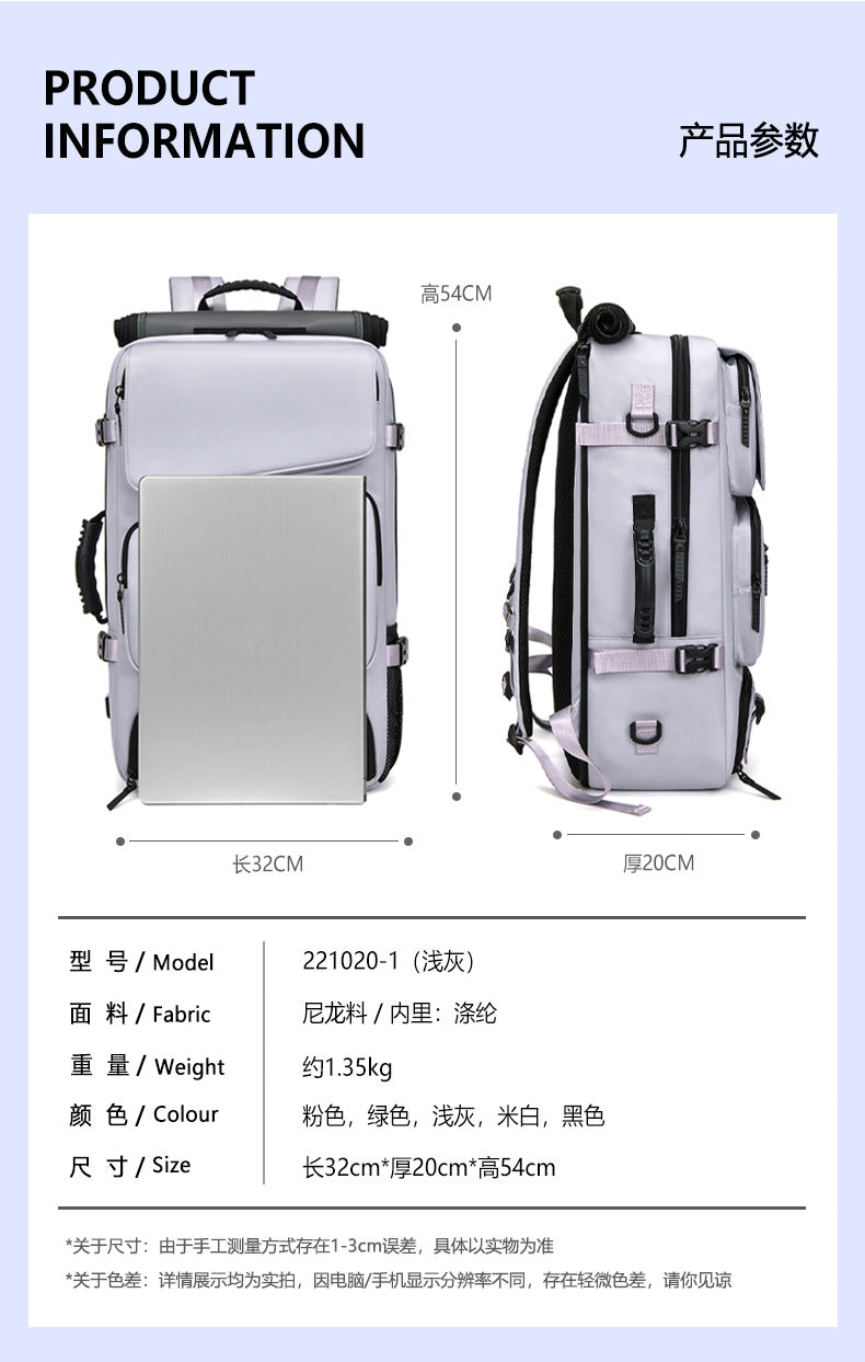 Foreign Trade Cross-border Supply Backpack Men's Large Capacity Crossbody Portable Travel Multi-functional Shoe Warehouse Sports Fitness Bag
