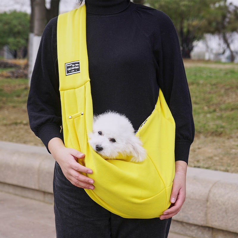 Portable Breathable Cat Carrier Bag for Outings, Pet Travel Backpack, Single-Shoulder Crossbody Bag, Large Capacity Cat Bag