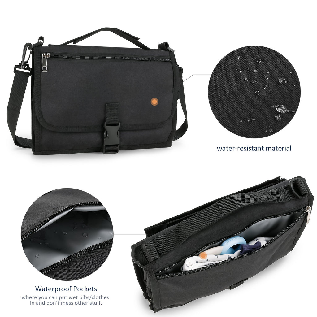 [Low Price Big Sale] Portable Baby Diaper Pad Supplies Outdoor Travel Folding Diapers Include Shoulder Strap Wet Wipes